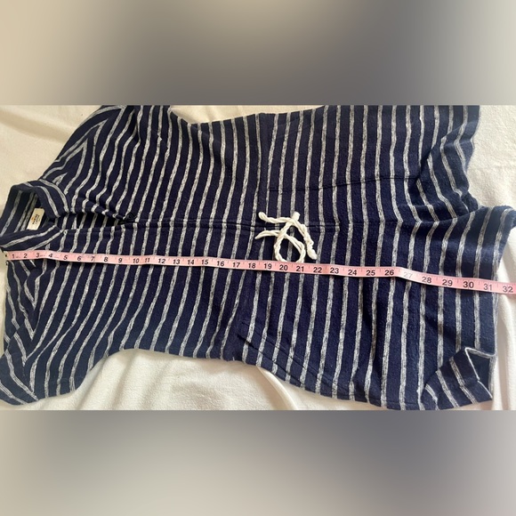 Marine Layer Terrycloth Navy / White Striped Romper! - Picture 9 of 10